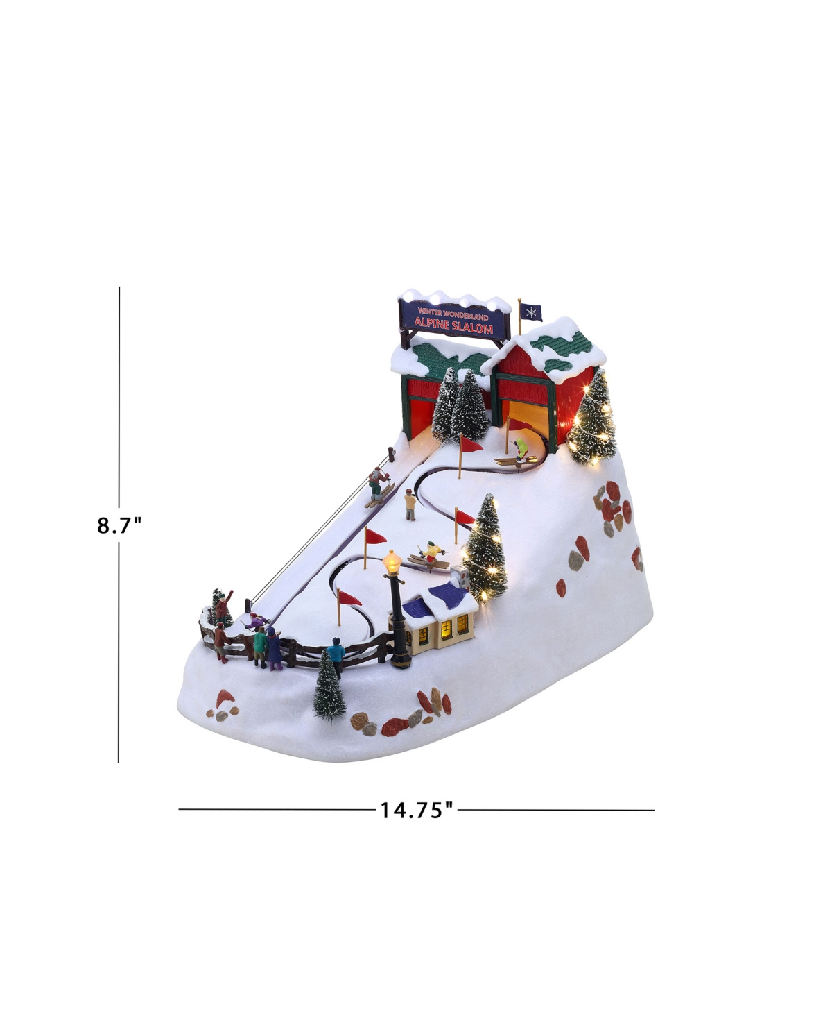 Winter Wonderland Alpine Slalom Holiday Decor