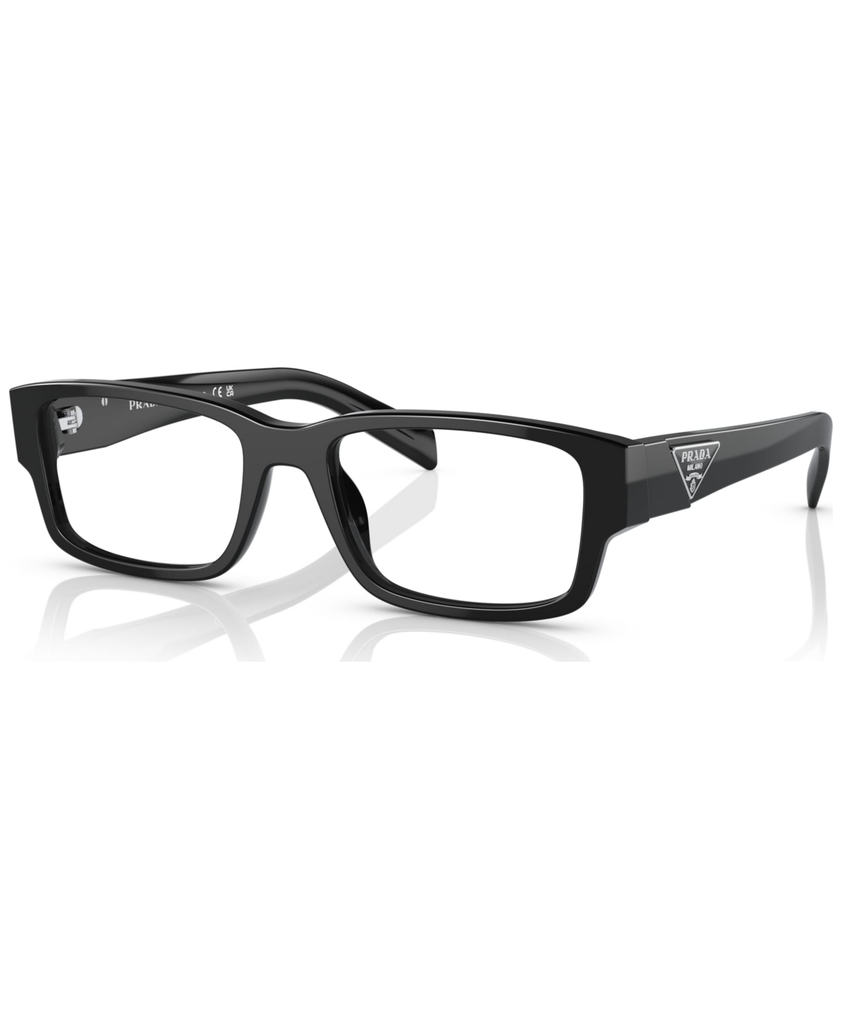 Men's Rectangle Eyeglasses, Pr 07ZV55-o - Black