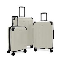 3-Piece Ben Sherman Sunderland 8-Wheel Spinner Travel Upright Luggage (Dover White)