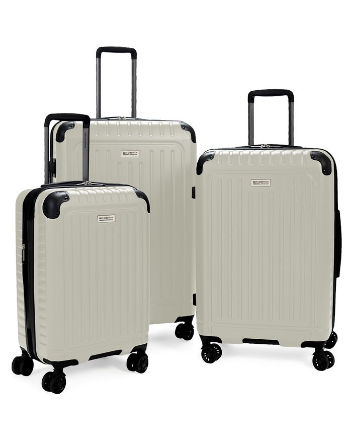 Steve Madden Designer Luggage Collection- 3 Piece Softside Expandable  Lightweight Spinner Suitcases- Travel Set includes Under Seat Bag, 20-Inch  Carry