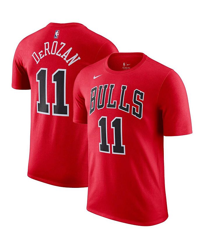 Nike Men's DeMar DeRozan Red Chicago Bulls Icon 2022/23 Name and Number Performance Tshirt Macy's