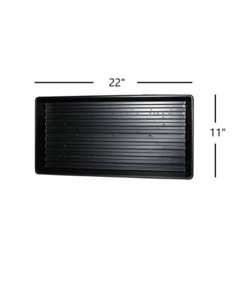TRAY Plastic Plant Tray, 11 x 22, Black