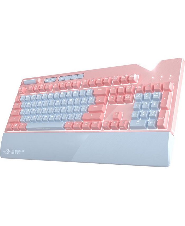 ASUS ROG Strix Flare PNK LTD Gaming Keyboard Pink Gray STRIXFLAREPNKRD ...