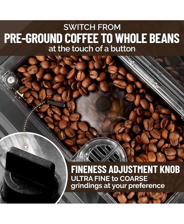 Zulay Kitchen Magia Super Automatic Coffee Espresso Touch Screen