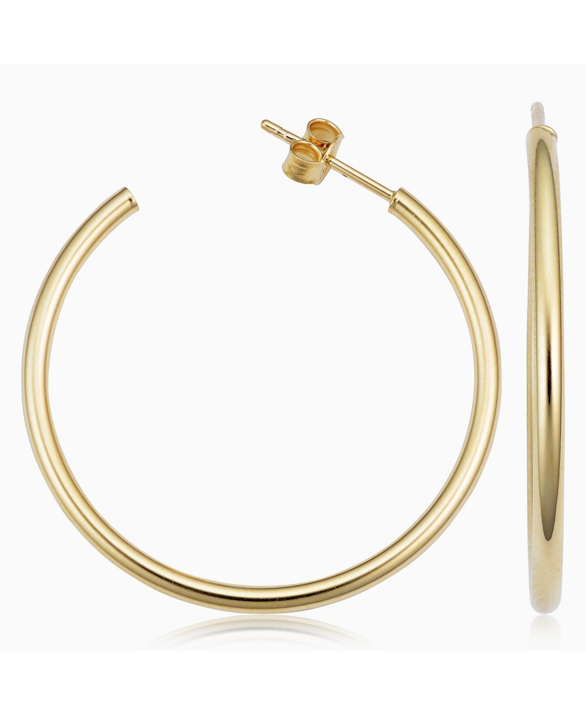 Oradina 14k Yellow Gold Sicily Hoops In Yellow Gold