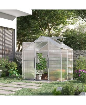 4' x 6' Portable Outdoor Walk-In Garden house w/ Roof Vent