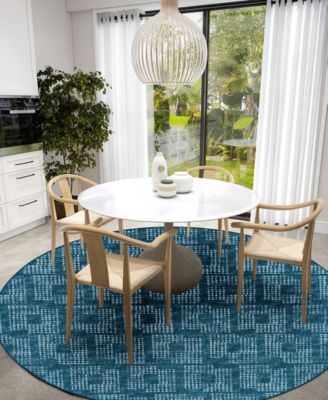Delano Washable DA1 10' x 10' Round Area Rug