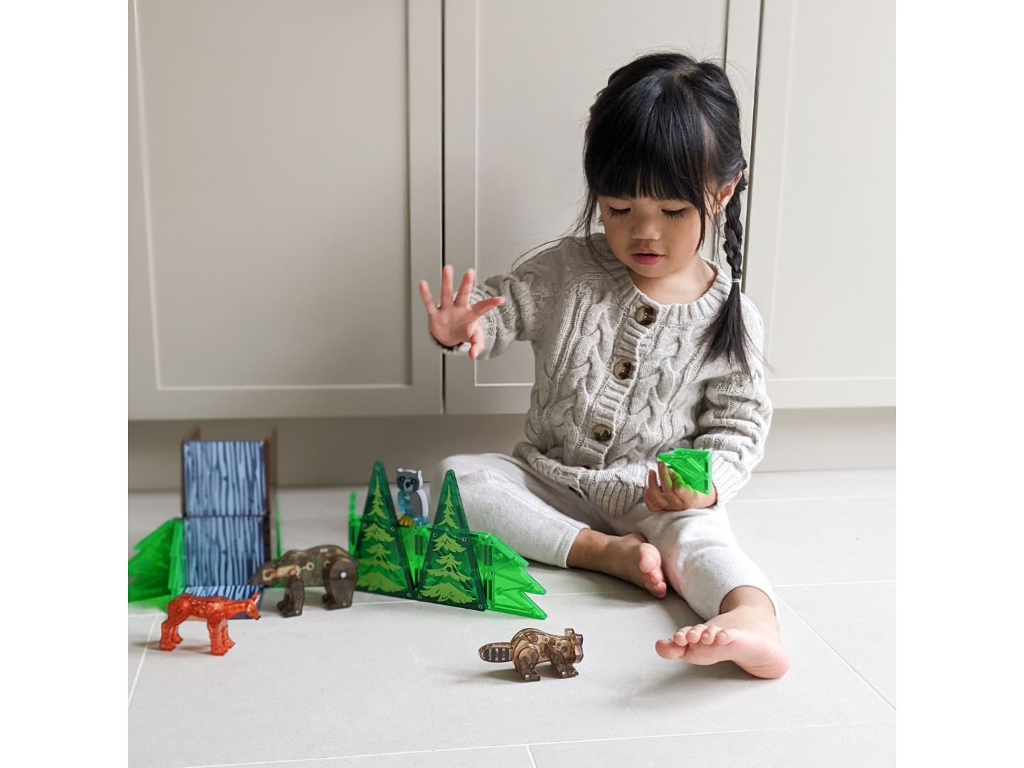 Детский конструктор Magna-Tiles® Forest Animals 25-Piece Building Set, Ages 3+ — фото 2