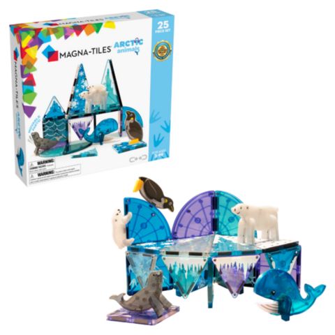 Детский конструктор Magna-Tiles® Arctic Animals 25-Piece Magnetic Building Set, Ages 3+