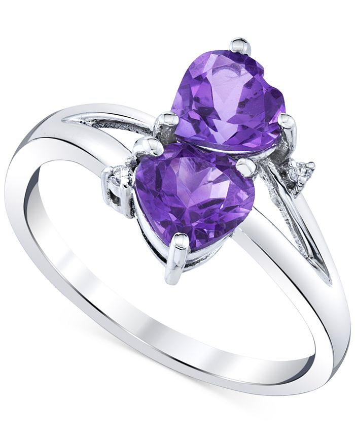 Macy's diamond sale heart ring