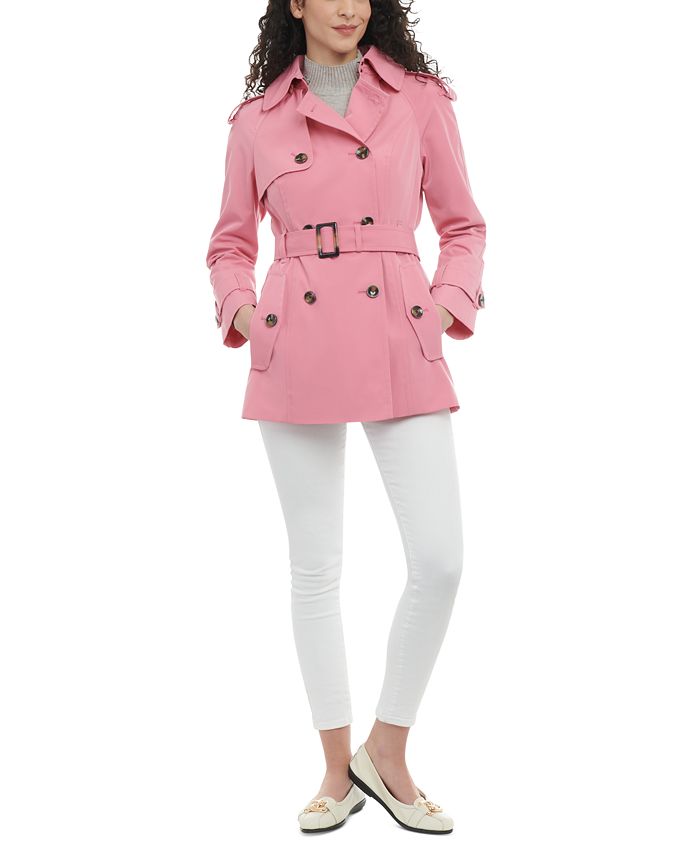 London Fog Petite Double-Breasted Water-Resistant Belted Trench Jacket &  Reviews - Coats & Jackets - Women - Macy's