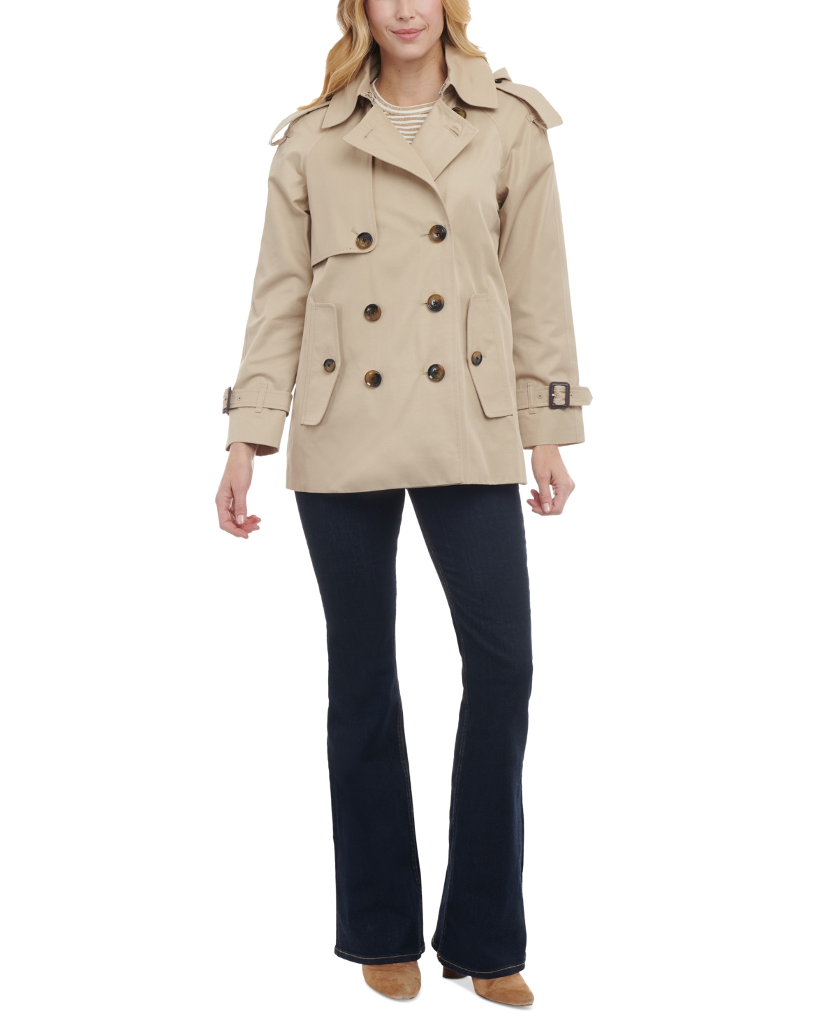 Scarf Women's Tower By London Fog Wool Blend Peacoat Womens