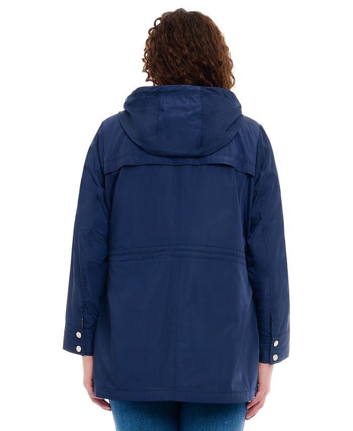 Michael Kors Women's Plus Size Hooded WaterResistant Anorak Coat Macy's