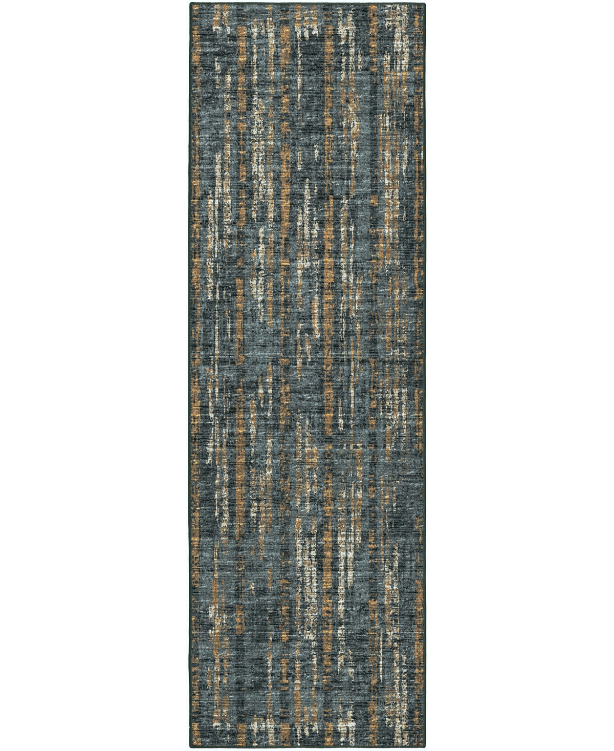D Style Briggs Brg-6 2'6in x 12' Runner Area Rug - Charcoal