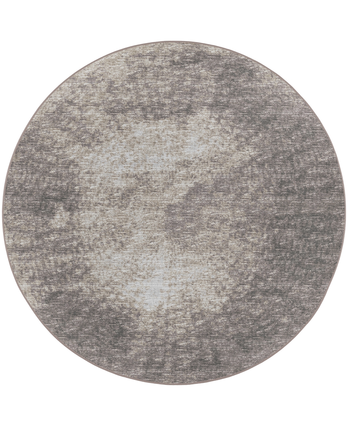 D Style Briggs Brg-1 10' x 10' Round Area Rug - Taupe