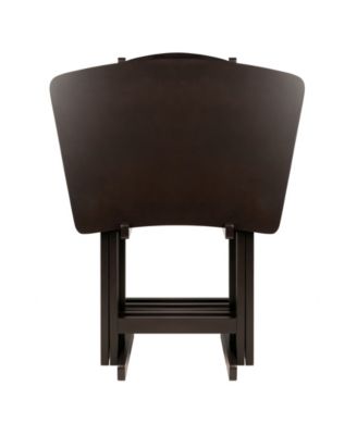 Anila 5-Piece Wood Snack Table Set