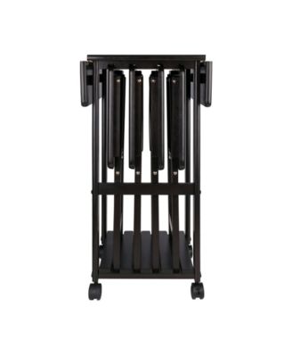 Sophia 5-Piece Wood Drop Leaf Top Snack Table Set