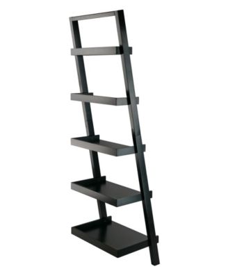 Bellamy 69.36" Wood 5-Tier Leaning Shelf