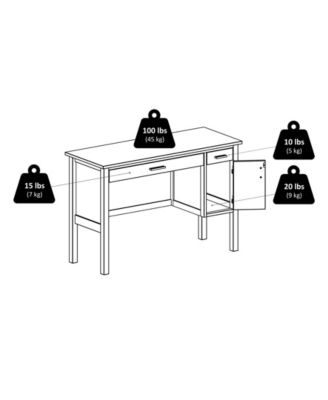 Emmett 29.53" Wood Writing Desk