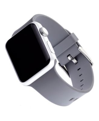 Gray Smooth Silicone Band designed for Apple Watch&reg; 42mm (Series 1-3 only) & 44/45/46/49mm (Ultra & Ultra 2)