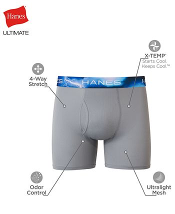 Hanes Men's X-Temp 4-Way Performance Stretch Mesh Boxer Brief Assorted-4  Small ( Color / Pattern may Vary) - ShopStyle