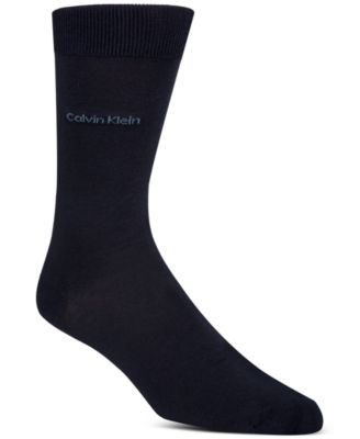 Men's Socks, Giza Cotton Flat Knit Crew