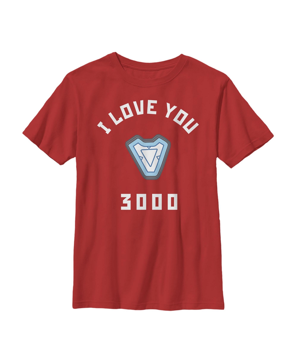 Boy's Marvel I Love You 3000 Iron Man Reactor Child T-Shirt - Red