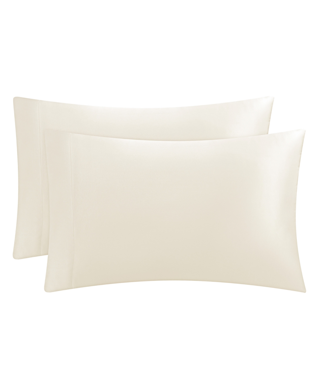Juicy Couture Satin 2 Piece Pillow Case Set, King In Ivory