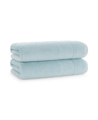 Luxury Turkish Bath Towels, 2-Pack, 600 GSM, Extra Soft  Plush, 30x60, Solid Color Options with Dobby Border