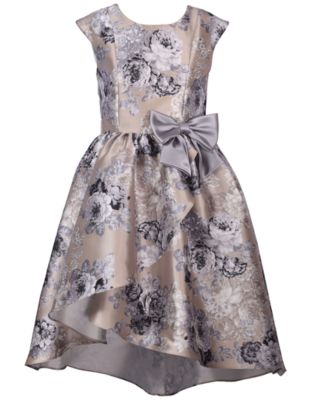 BONNIE JEAN Toddler Girls Sleeveless High Low Princess Seam Mikado Dress