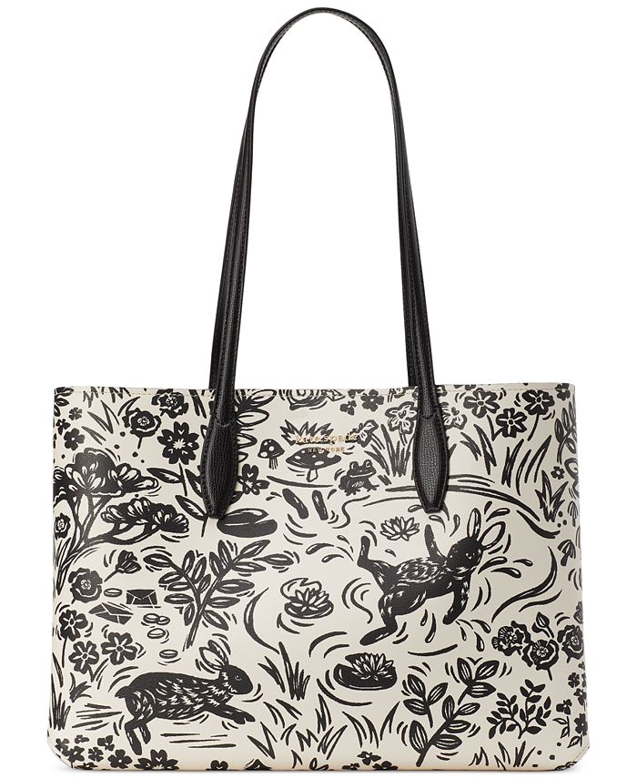 kate spade new york All Day Oversized Year of the Rabbit Toile Printed Tote  & Reviews - Handbags & Accessories - Macy's