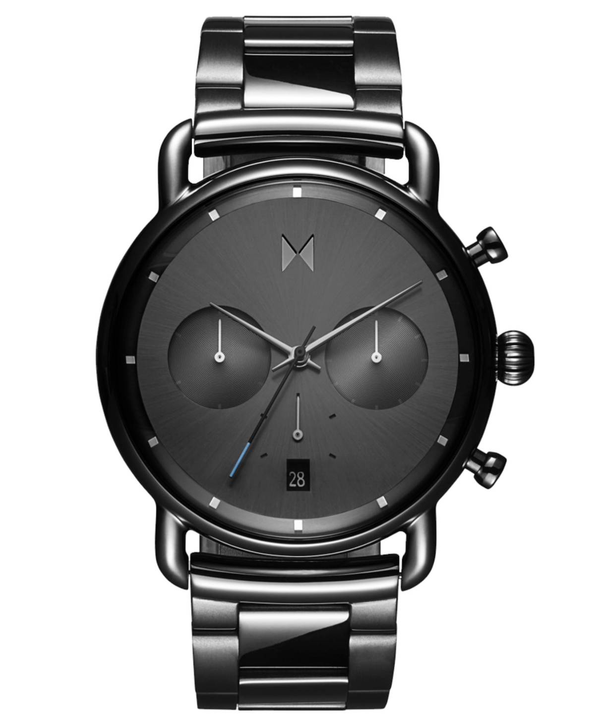Shop Mvmt Men's Blacktop Gray Stainless Steel Bracelet Watch 42mm