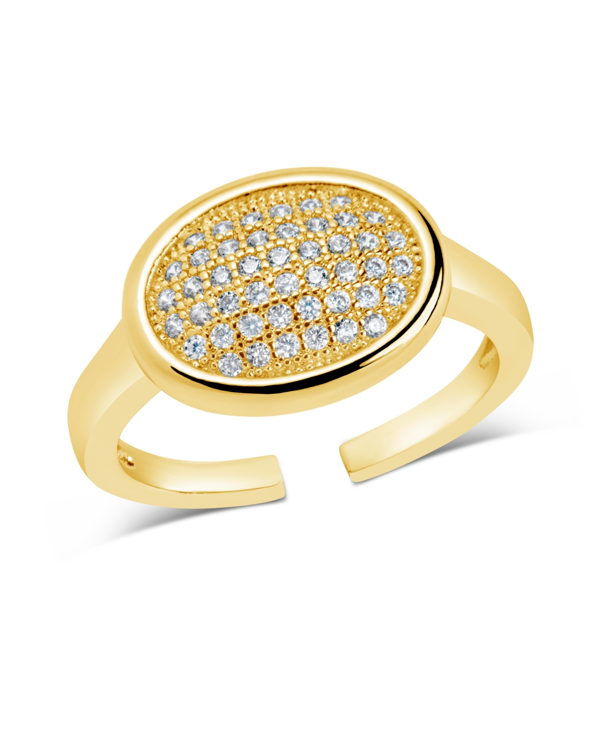 Sterling Forever Mira Open Band Ring In Gold