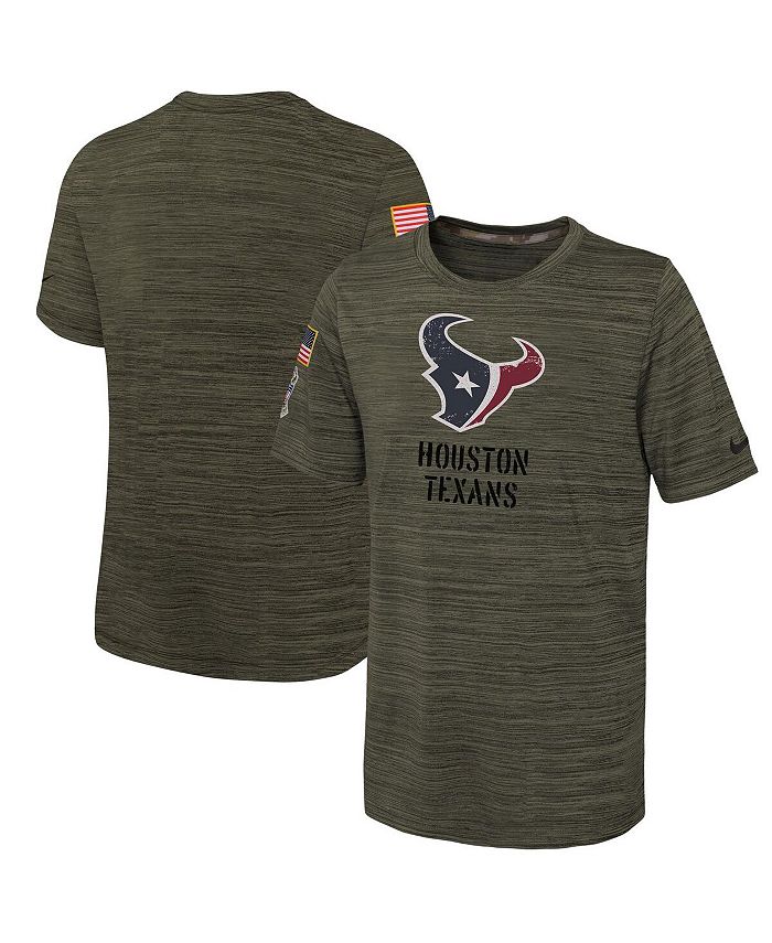 Nike Big Boys Olive Houston Texans 2022 Salute To Service Velocity T-shirt  - Macy's