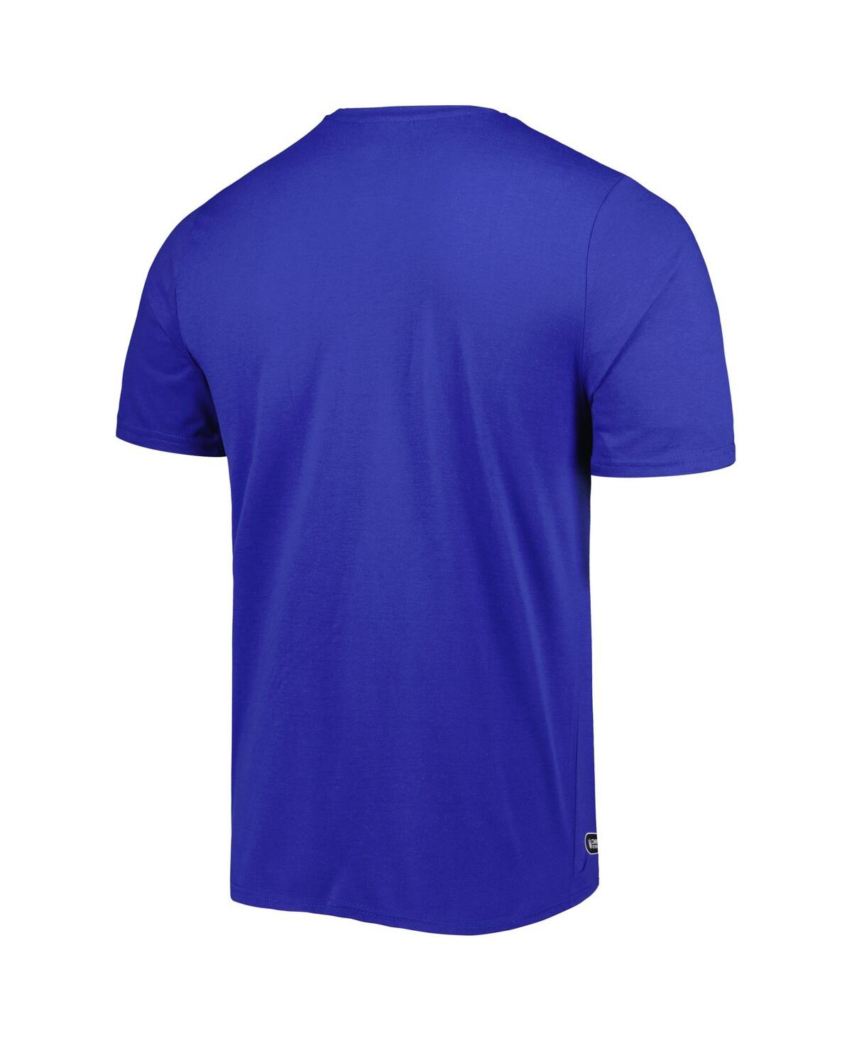 Shop New Era Men's  Royal Los Angeles Rams Combine Authentic Training Huddle Up T-shirt