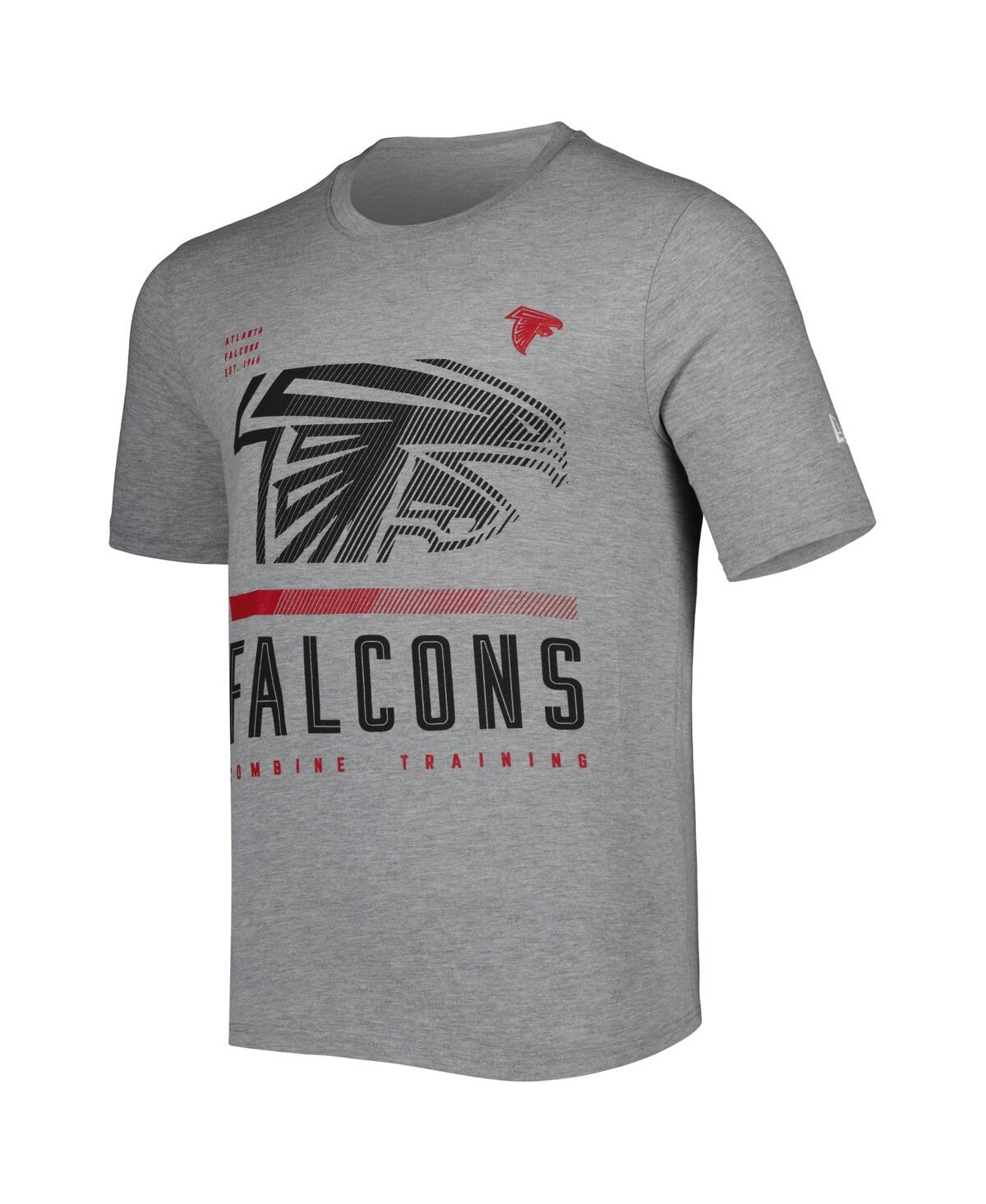 Men's New EraAtlanta Falcons Combine Authentic Red Zone T-shirt - Heathered Gray