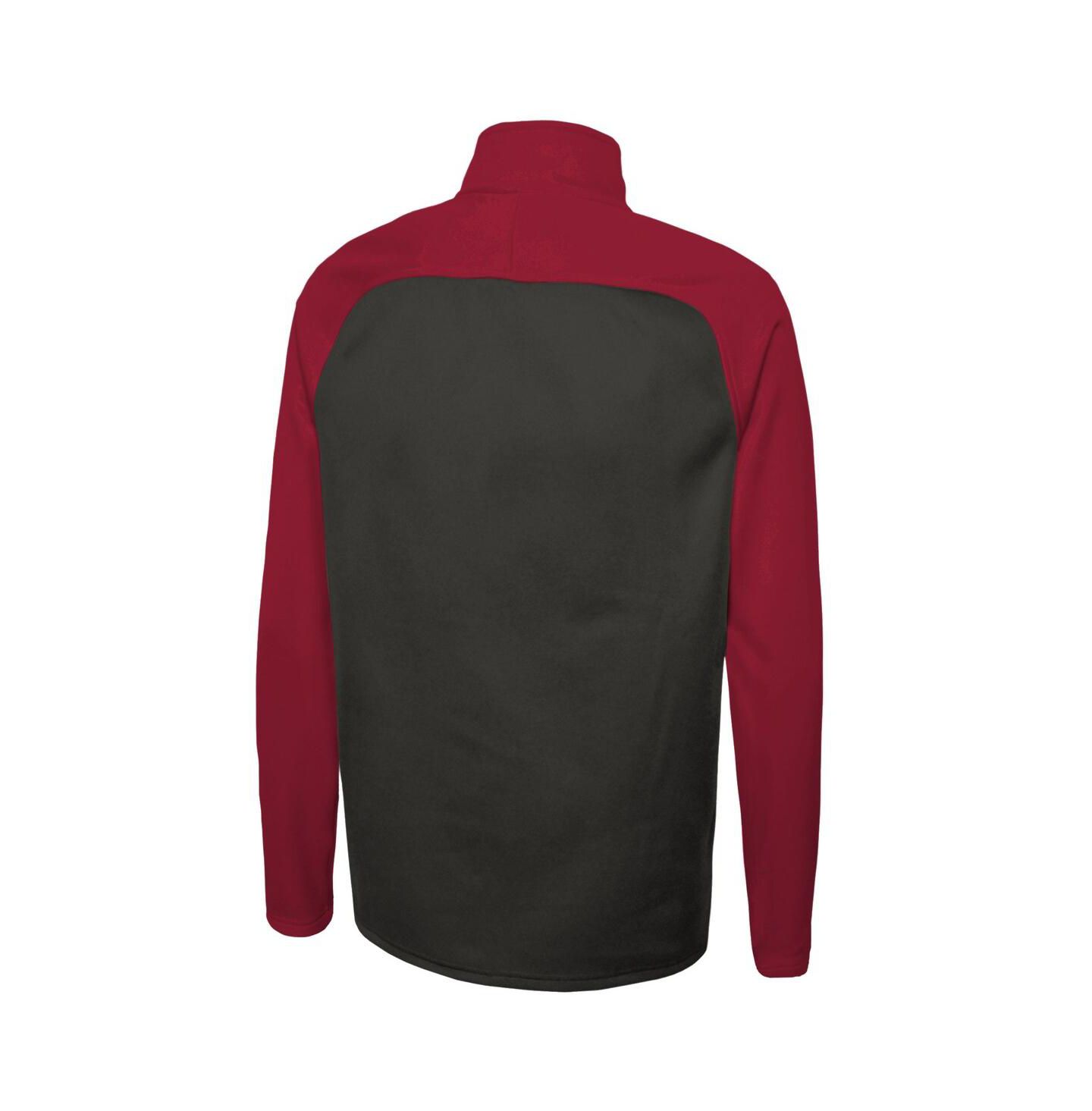 Мужская куртка New Era Black Tampa Bay Buccaneers Combine Authentic O-Line Raglan Half-Zip — фото 2