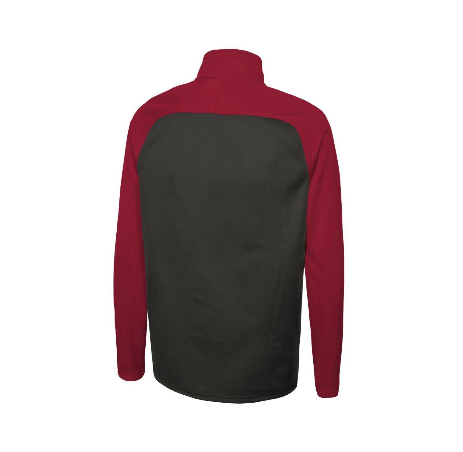 Men's Black Tampa Bay Buccaneers Combine Authentic O-Line Raglan Half-Zip Jacket