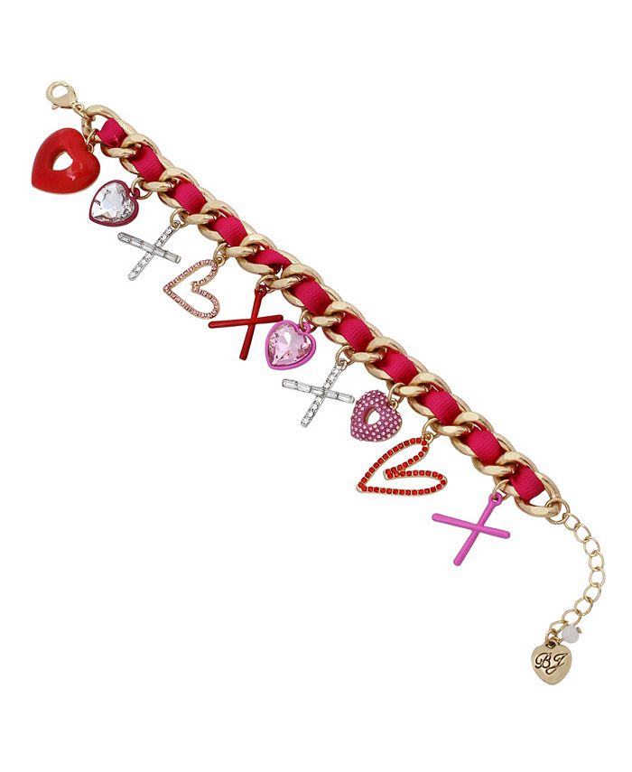 Betsey Johnson XOXO Charm Bracelet - Macy's