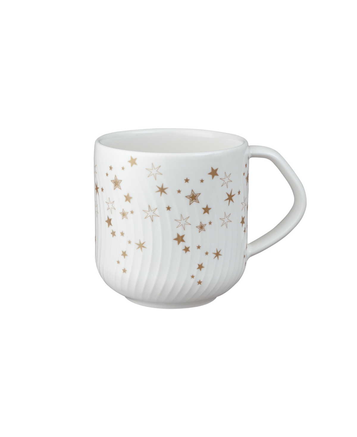 Denby Porcelain Arc Stars Large Mug In White