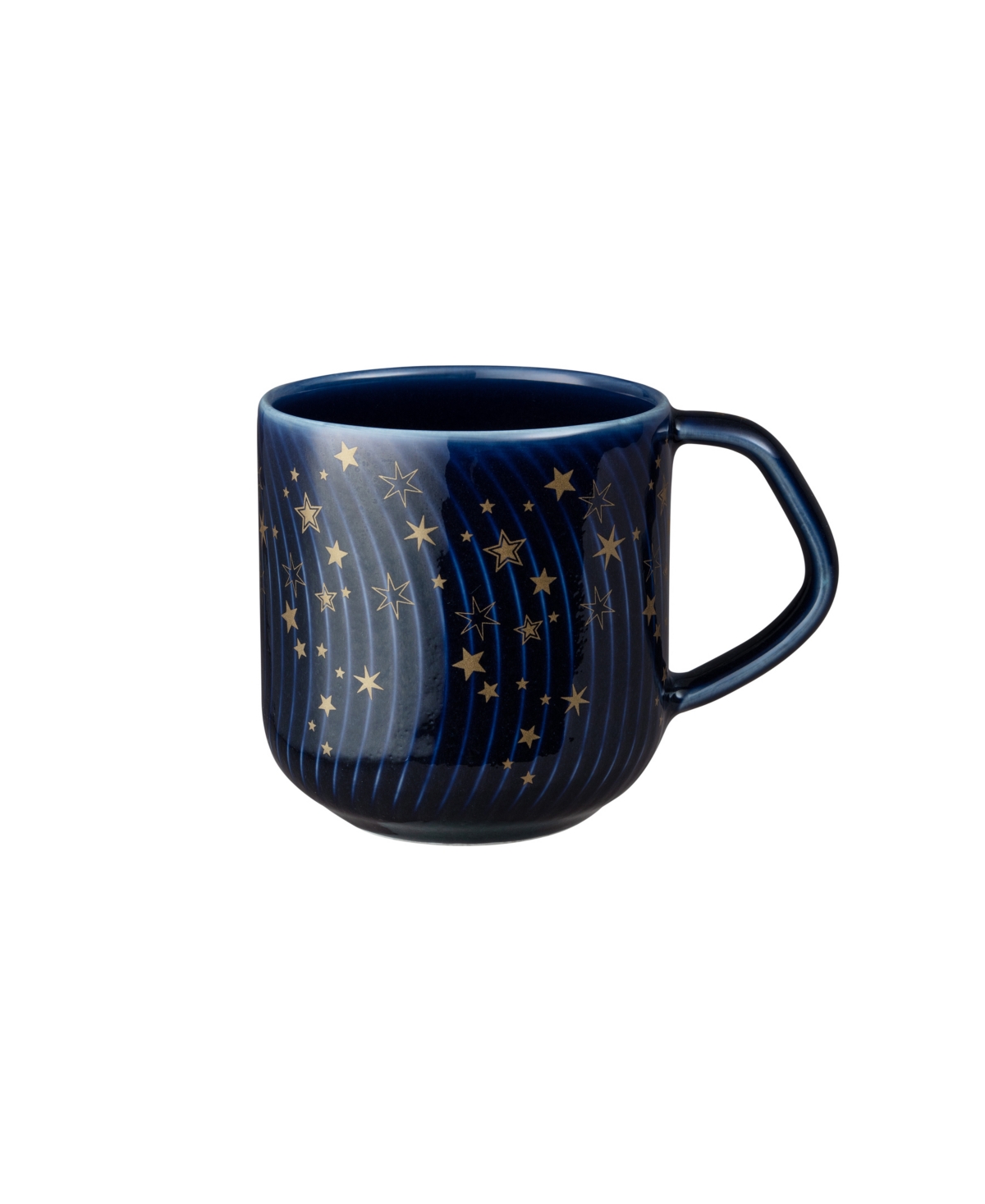 Denby Porcelain Arc Stars Large Mug In Blue