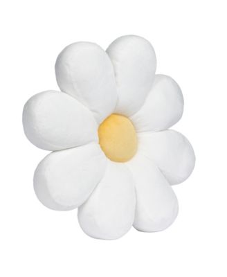Sweet Daisy White Flower Decorative Pillow Plush Stuffed Toy