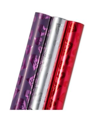 Juvale Holographic Gift Wrapping Paper with Hearts for Valentine's ...