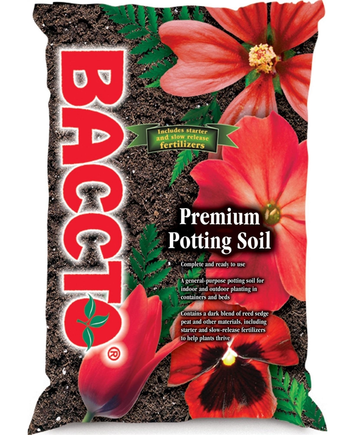 Michigan Peat 1250 Baccto Premium Potting Soil, 50-Pound - Multi