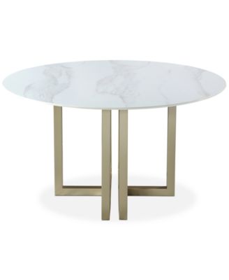 Emila 30" Sintered Stone Round Dining Table, Created for Macy's 