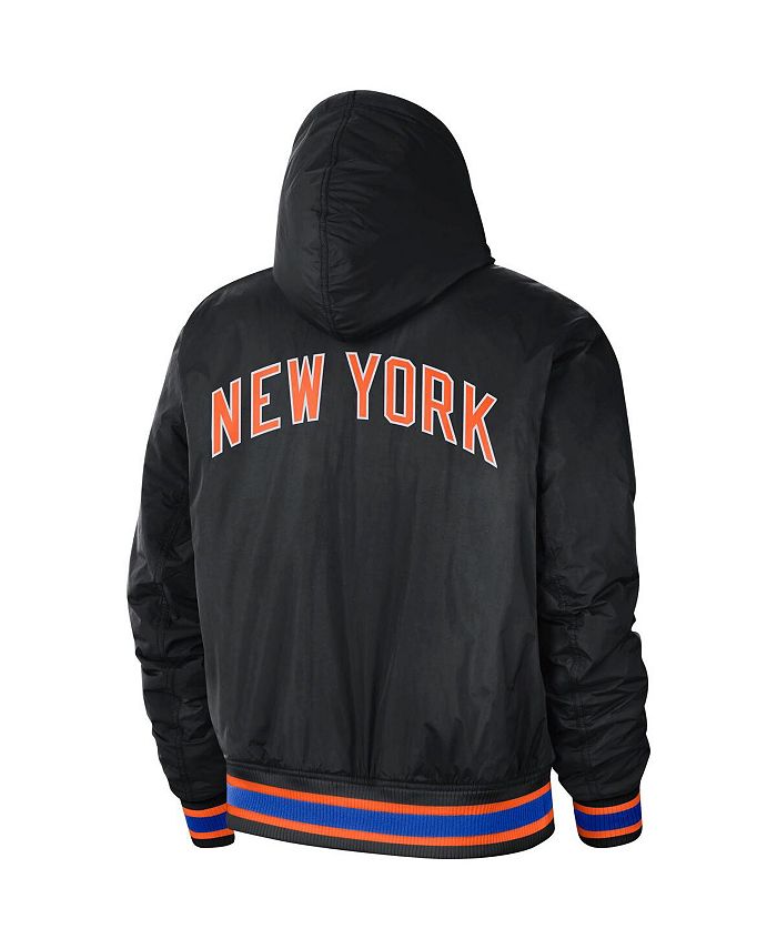 Nike Men's 2022-23 City Edition New York Knicks Black Showtime Full Zip Sweatshirt, Large