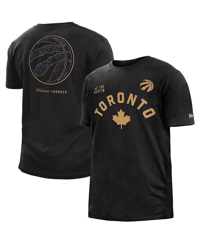 Toronto Raptors New Era 2022/23 City Edition Brushed Jersey T-Shirt - Black