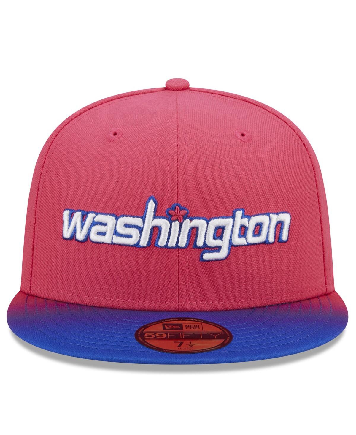 Shop New Era Men's  Pink Washington Wizards 2022/23 City Edition Official 59fifty Fitted Hat