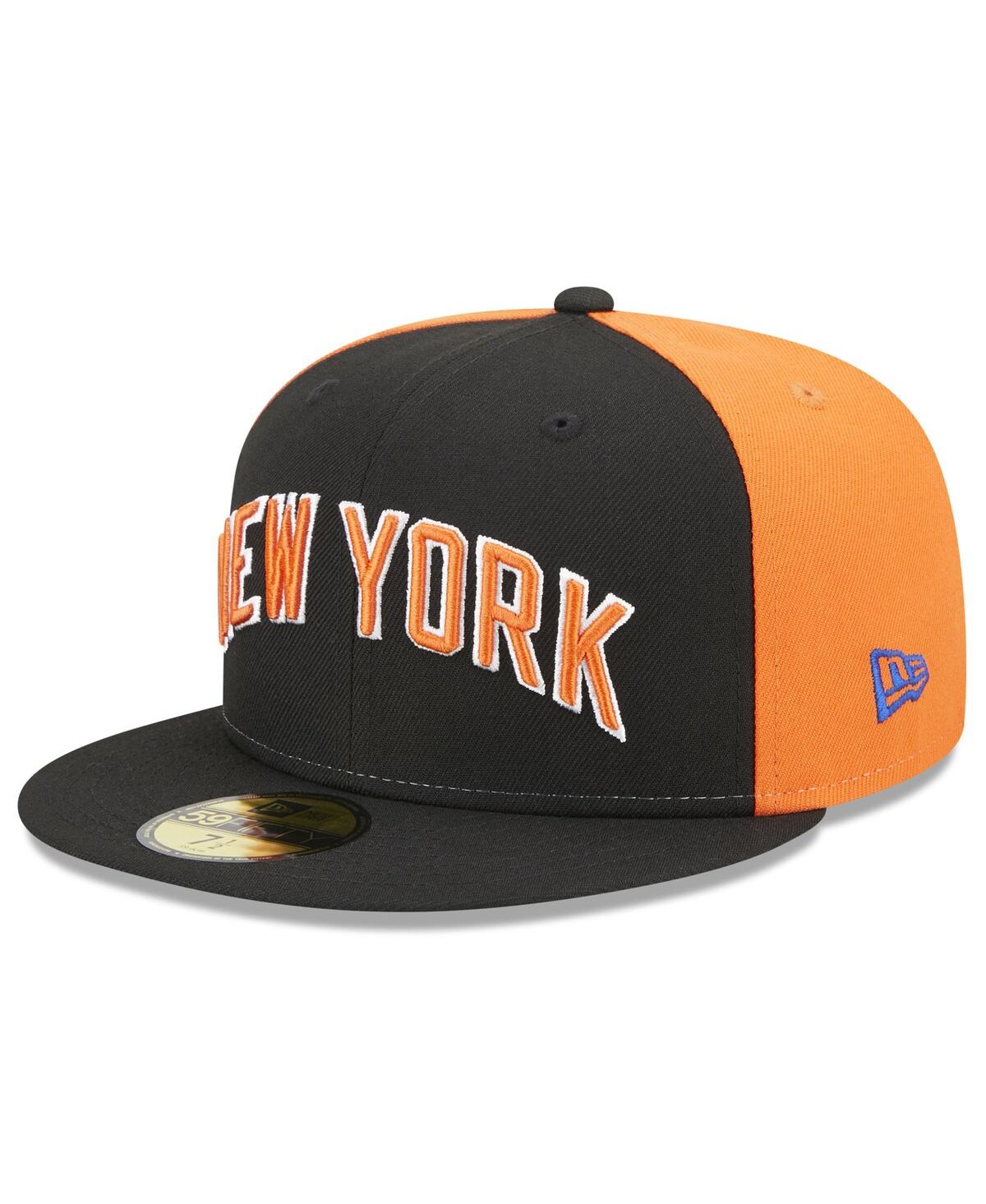 Shop New Era Men's  Black New York Knicks 2022/23 City Edition Official 59fifty Fitted Hat