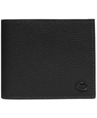 COACH Refined Pebble Leather Bill Compartment Wallet Macy s